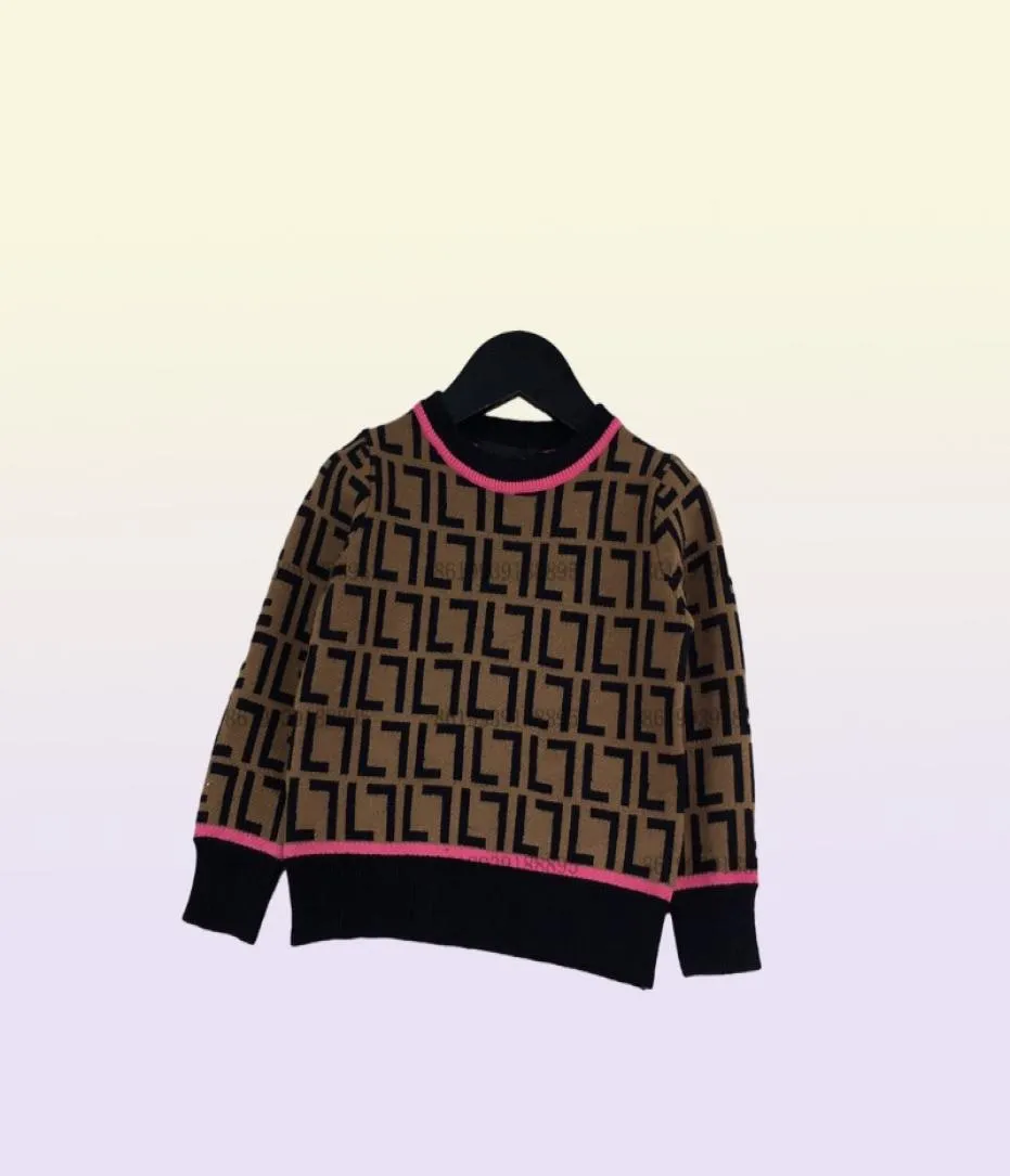 Luxury Baby Kids Cardigan f Pulls S conception d'automne veste en tricot à manches longues Usure 100160 Brown3542669