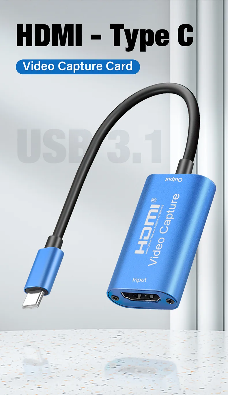 USB Type C Video Capture Card For PS5, Xbox, Switch, Steam Endoscope ...