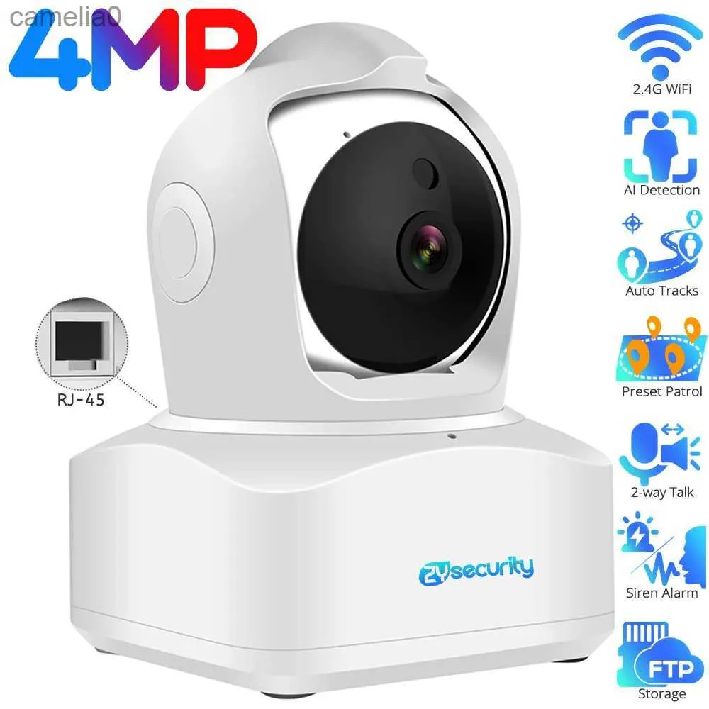 IP-Kameras 4MP WiFi Home Camera Indoor Wireless IP-Überwachungskamera AI Erkennung Automatische Tracking-Nachtsicht 2-Wege Audiosicherheit Baby MonitorC240412