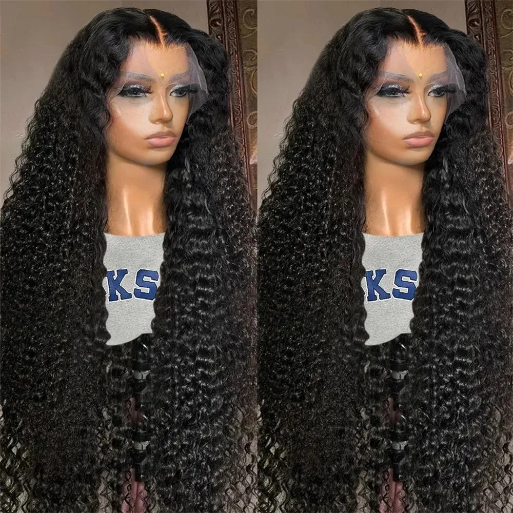 Onda profunda solta 13x4 13x6 Perucas de cabelo humano de renda transparente 36 polegadas de 36 polegadas molhadas e onduladas peruca encaracolada 4x4 Wig de fechamento de renda