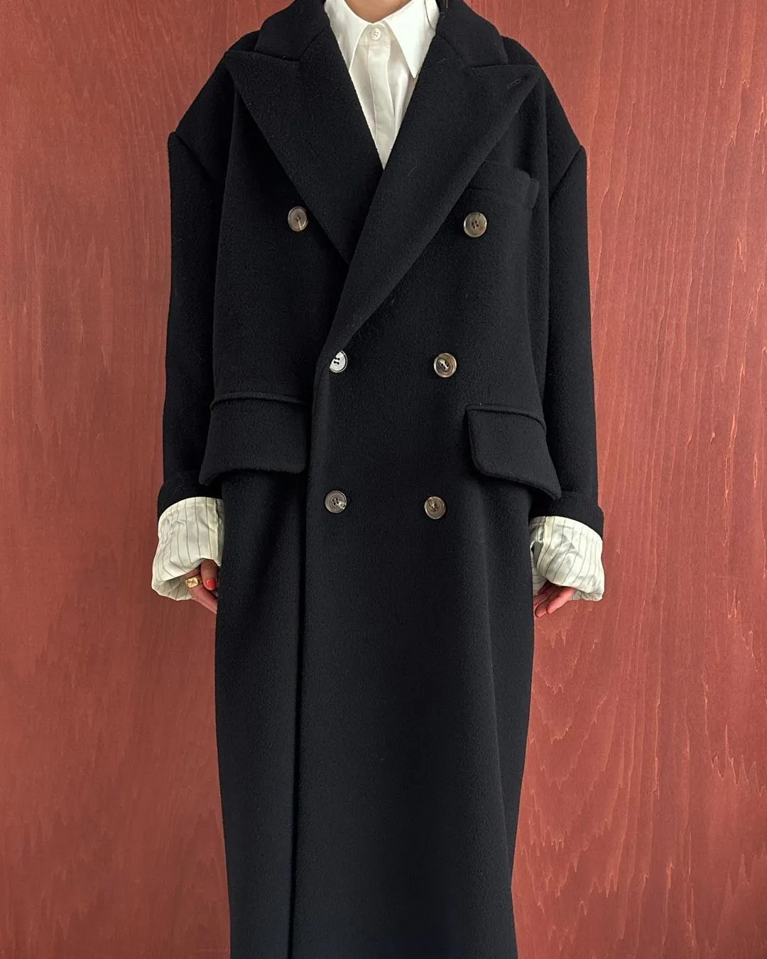 Double Breasted Trench Coats Suit Collar Chaquetas Long