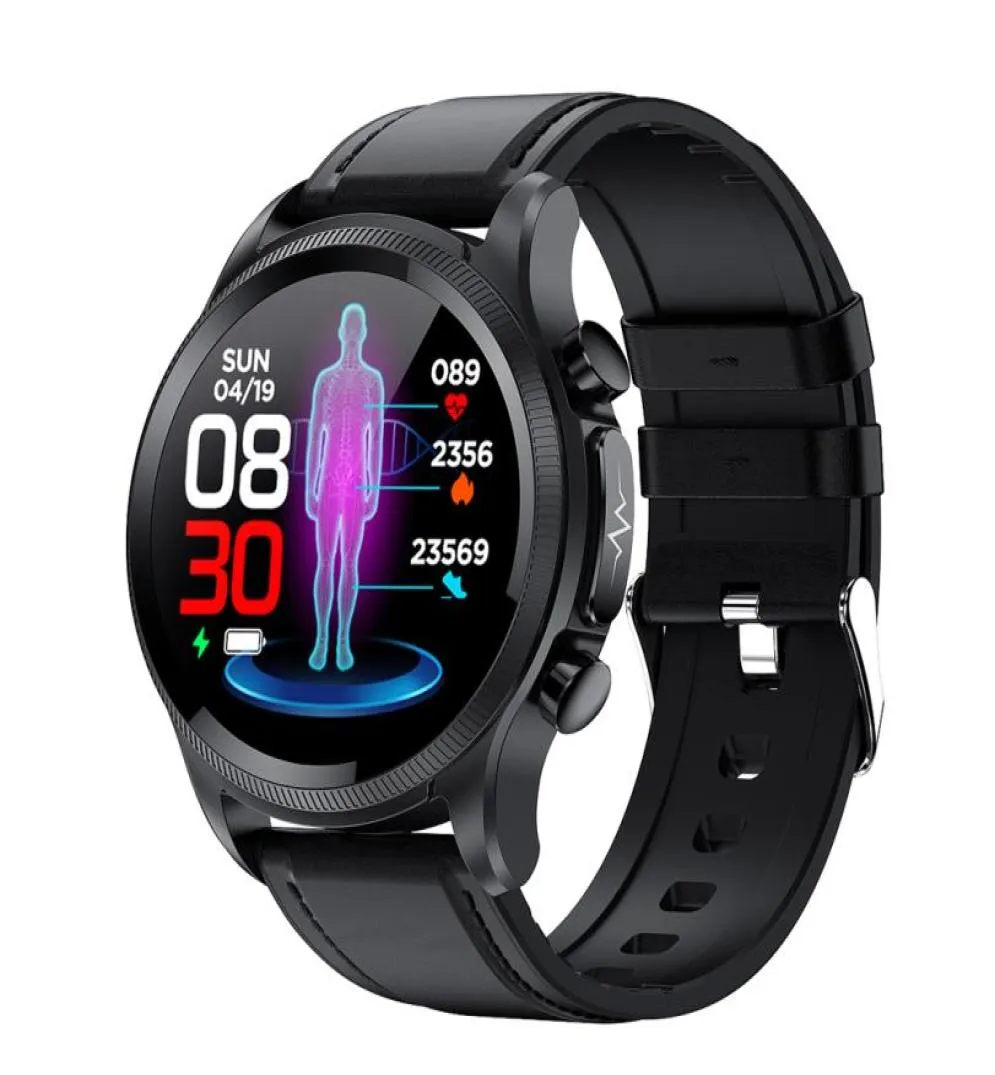 Relógios inteligentes Cardica Blood Smart Watch ECG Monitorando a pressão arterial Temperatura corporal Smartwatch Men ip68 fitn4217877 à prova d'água