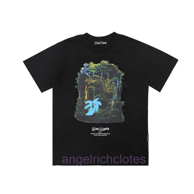 High End Designer Ubrania dla PA Angles Chaopai Jungle Forest Printed T-shirt dla mężczyzn i kobiet High Street Okrąg