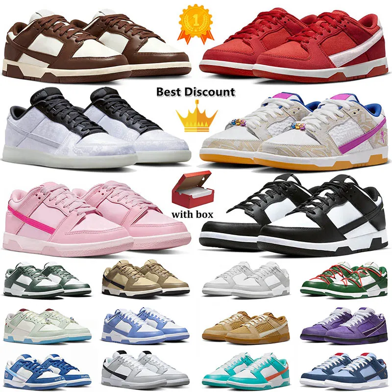 nike dunk low dunks duncks dubks Piattaforma top sneakers uomo donna scarpe da corsa triple rosa mens flat trainers 【code ：L】