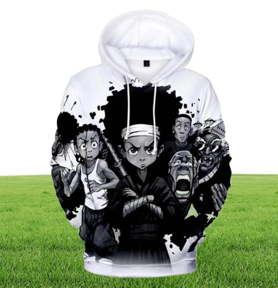 Men039s Hoodies The Boondocks 3D Long Sleeve Sweatshirt Men39s Hoodie Women Harajuku Streetwear Overdized Kids Jacket Clothe5944259