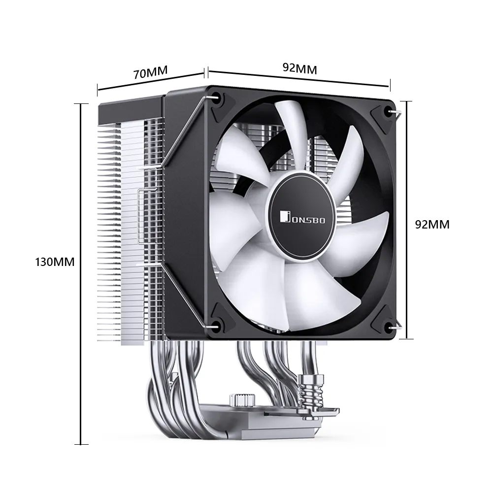4 Heat Pipe CPU Cooling Radiator, ARGB CPU Cooler Radiator, PWM 