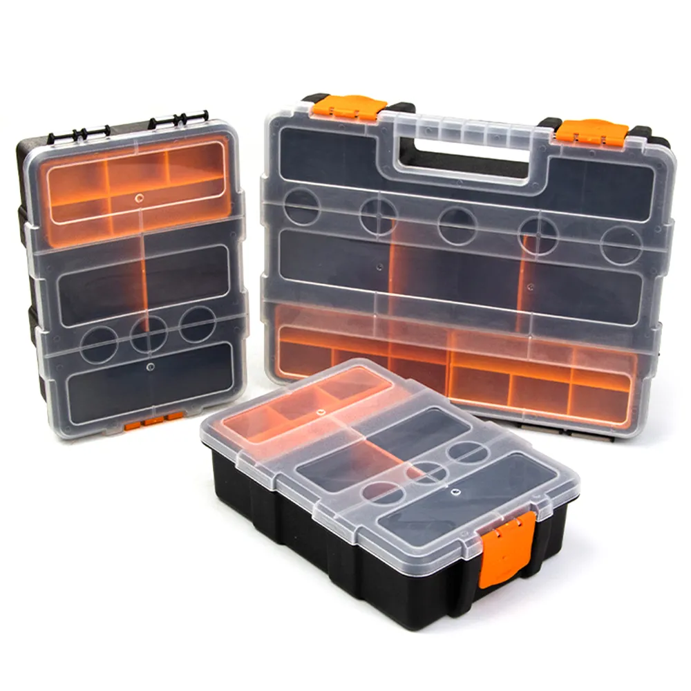 Screw Set Tips Box Tool Box Organizer Sets with Compartments for Nuts and Screws, Durable ...