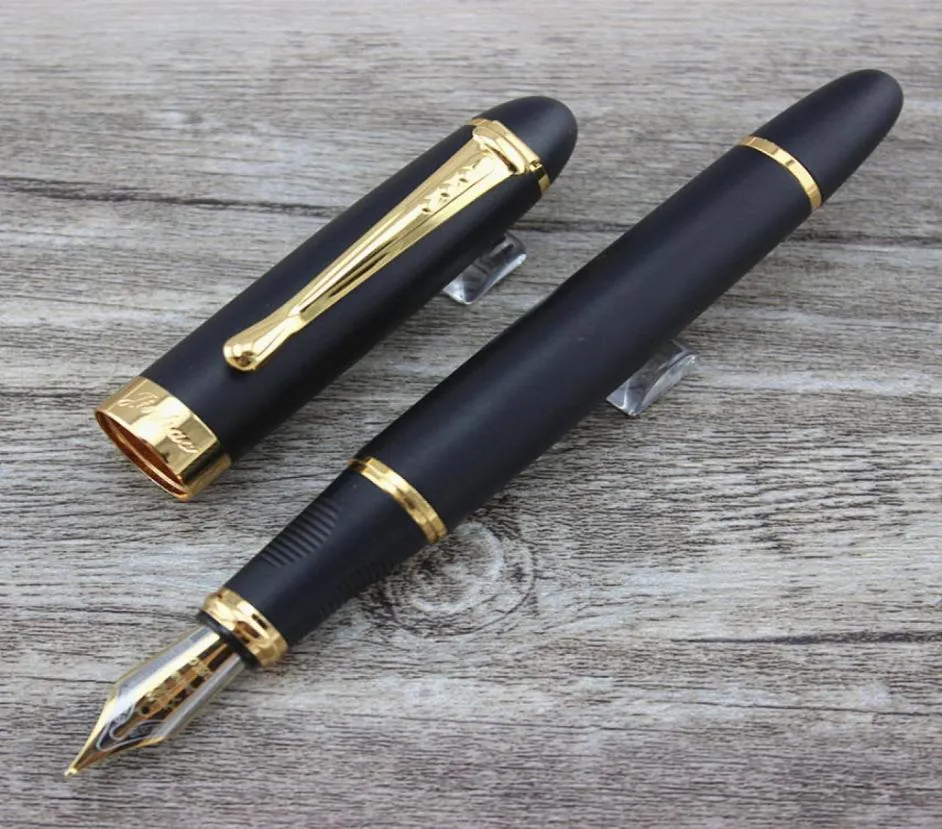 Fountain Pen X450 Frosted Black and Golden Nib 1mm Broad Nib Fountain Pen Jinhao 4501134992