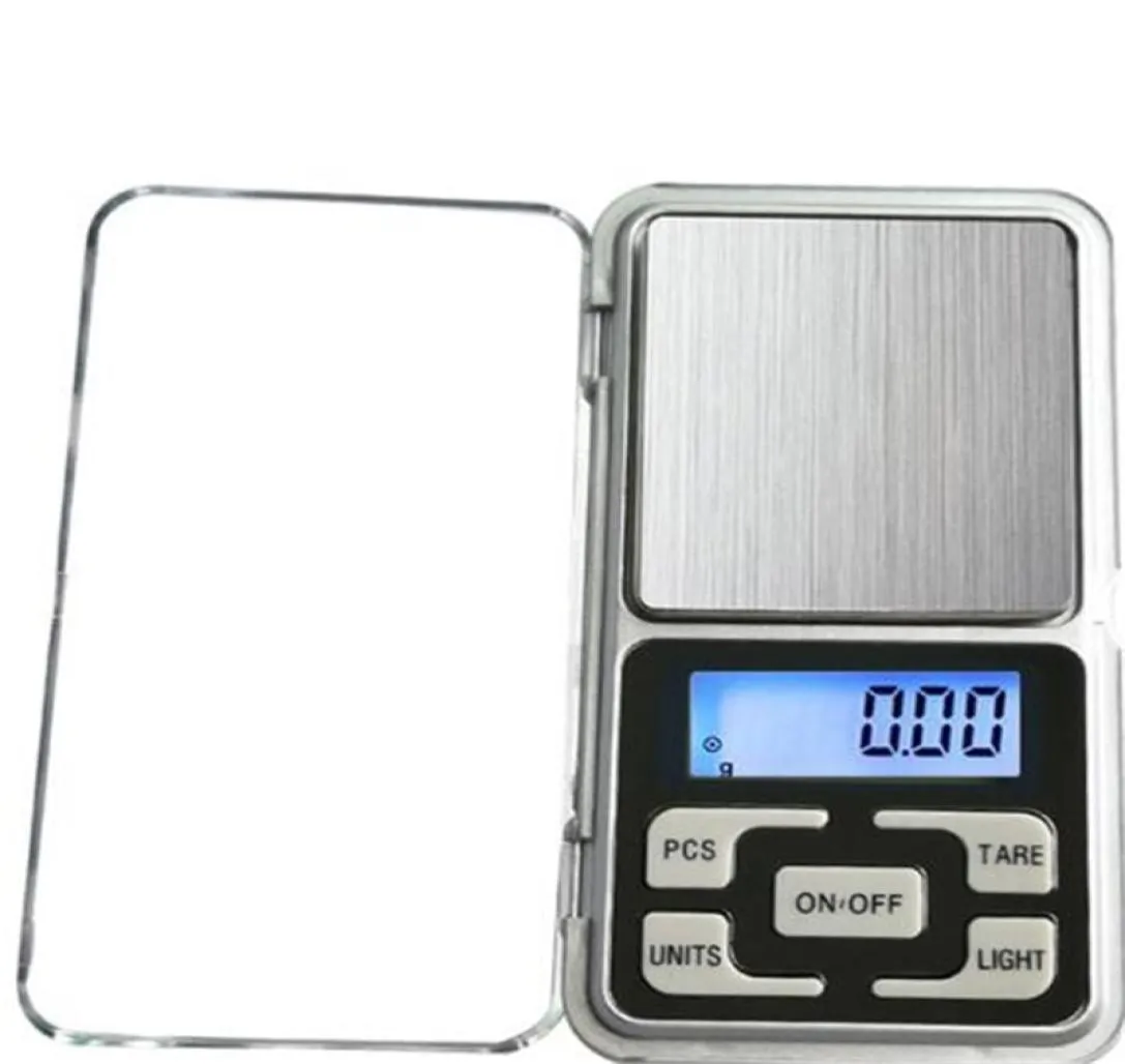 Mini Electronic Digital Scale Juwely Waage Waage Balance Pocket Taschen -Gram LCD -Anzeigskala mit Einzelhandelskasten 500G01G 200G001G 293 V8433173