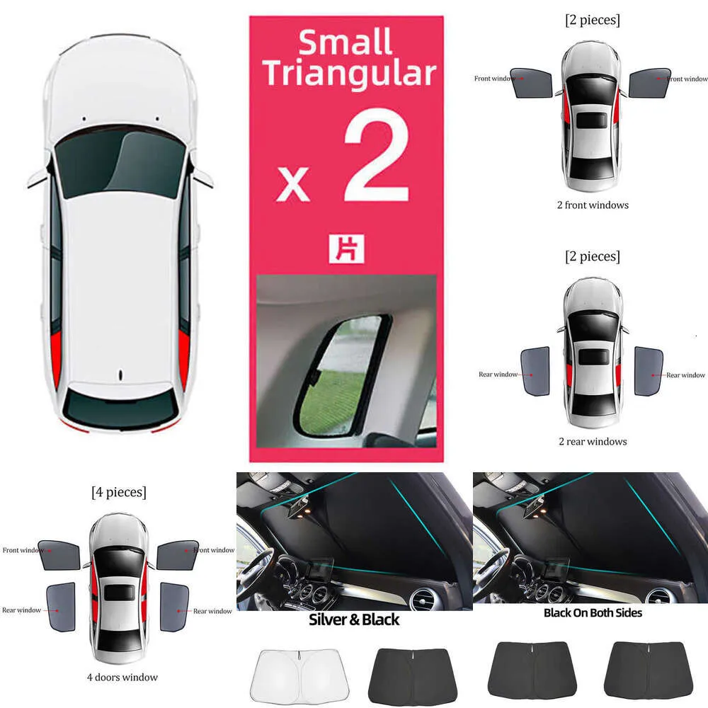 2024 Magnetic Car Sunshade Shield Front Windshield Frame Curtain Rear Side Baby Window Sun Shade Visor