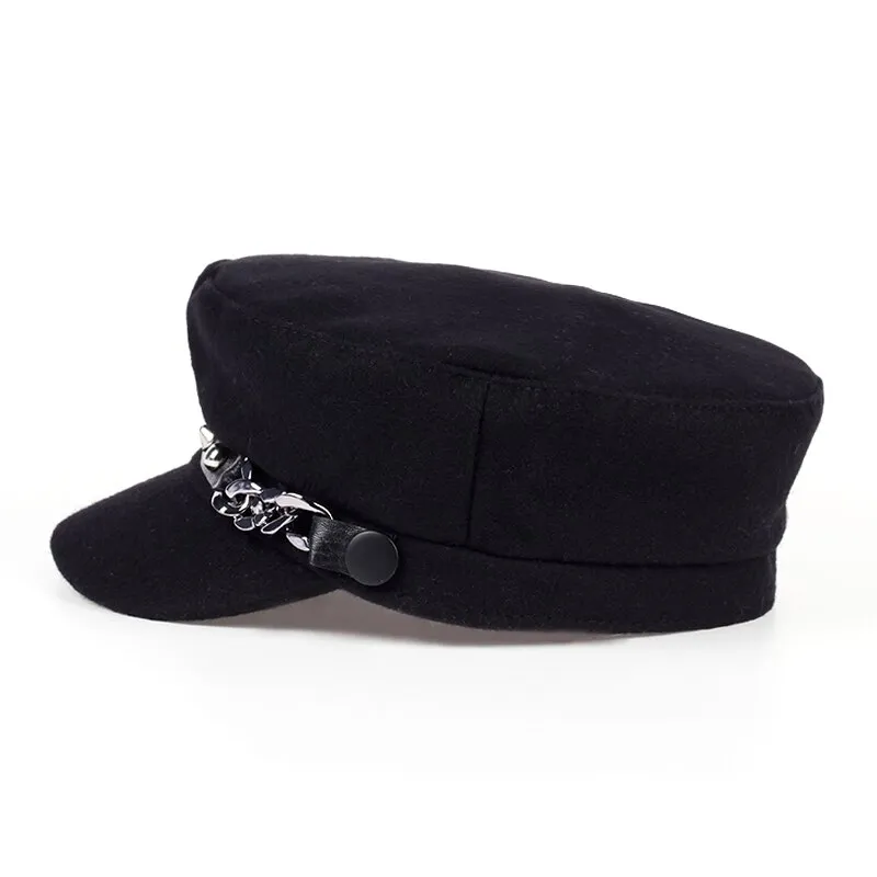 Casquette Unisexe Classique à Dessus Plat Style Militaire - Réglable - Respirante - Multi Couleurs