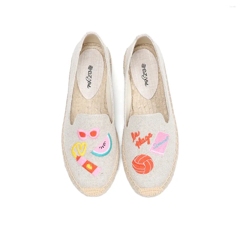 Casual Shoes Espadrilles For Flats Platform 2024 Slip-on Arrival Limited Round Toe Rubber Sapatos Zapatillas Mujer