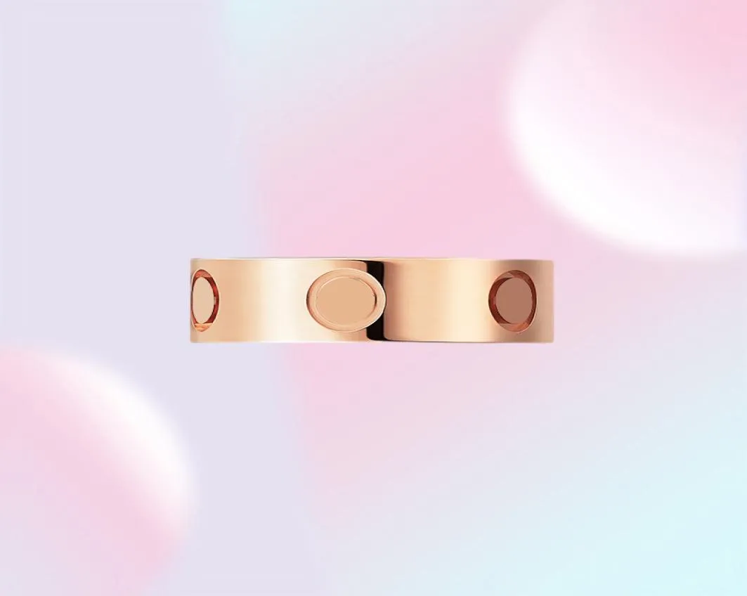 Love Ring Designer Rings for Women/Men Ring Wedding Gold Band Goldelry Accessori di lusso di lusso Titanio Steel Gold-plated Never Fade Allergic 217866879098424