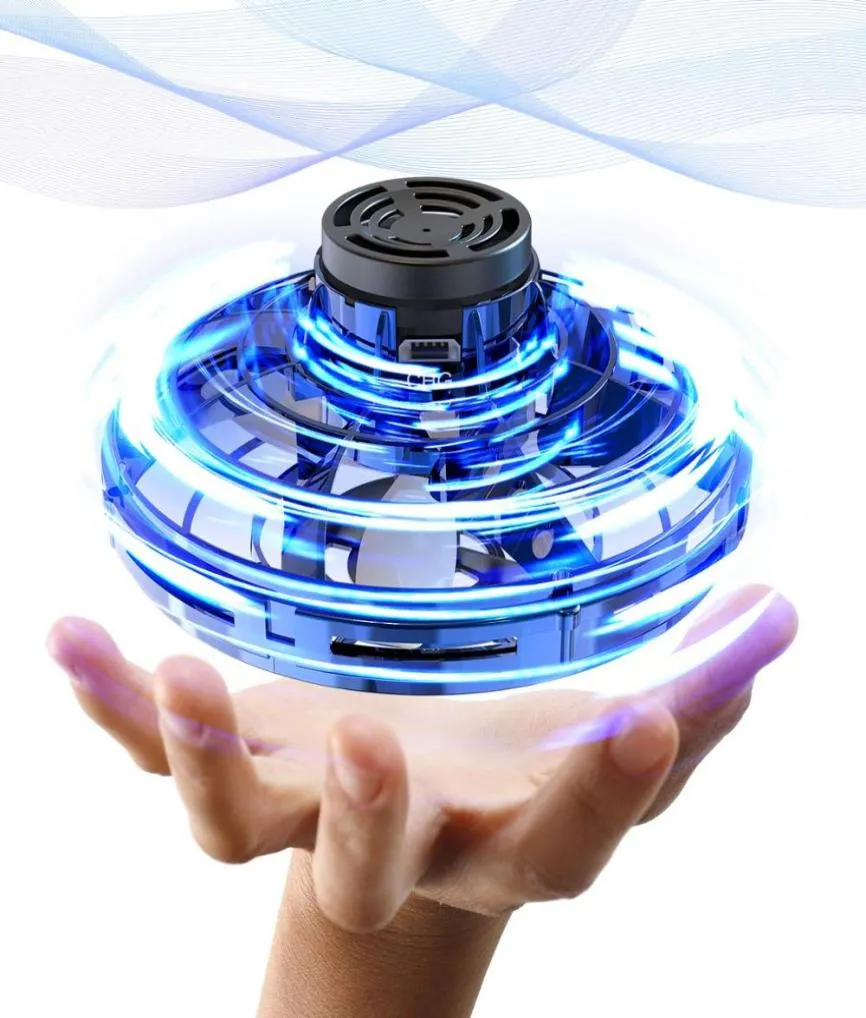 360 Mini OVNI giratório Trickout Flying Spinner Boomerang Brinquedos relaxantes Drones Flynova com carregamento USB e luzes LED5170663