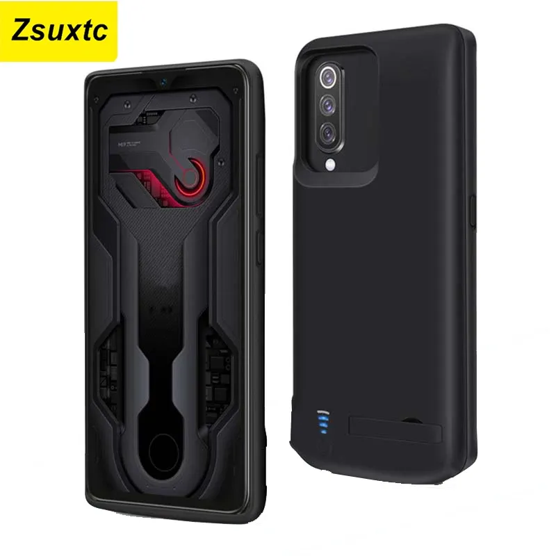 Shavers pour Xiaomi Mi 9 Batterie Case de chargeur 5000 MAH Banque d'alimentation de couverture de téléphone intelligent pour xiaomi mi 9 Case de batterie MI9 Capa