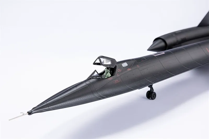 Diecast stop 1/72 Skala American SR71 Blackbird Strategiczny rozpoznanie samolotu Model zabawek Fani dla dorosłych Fani kolekcjonerskie pamiątki