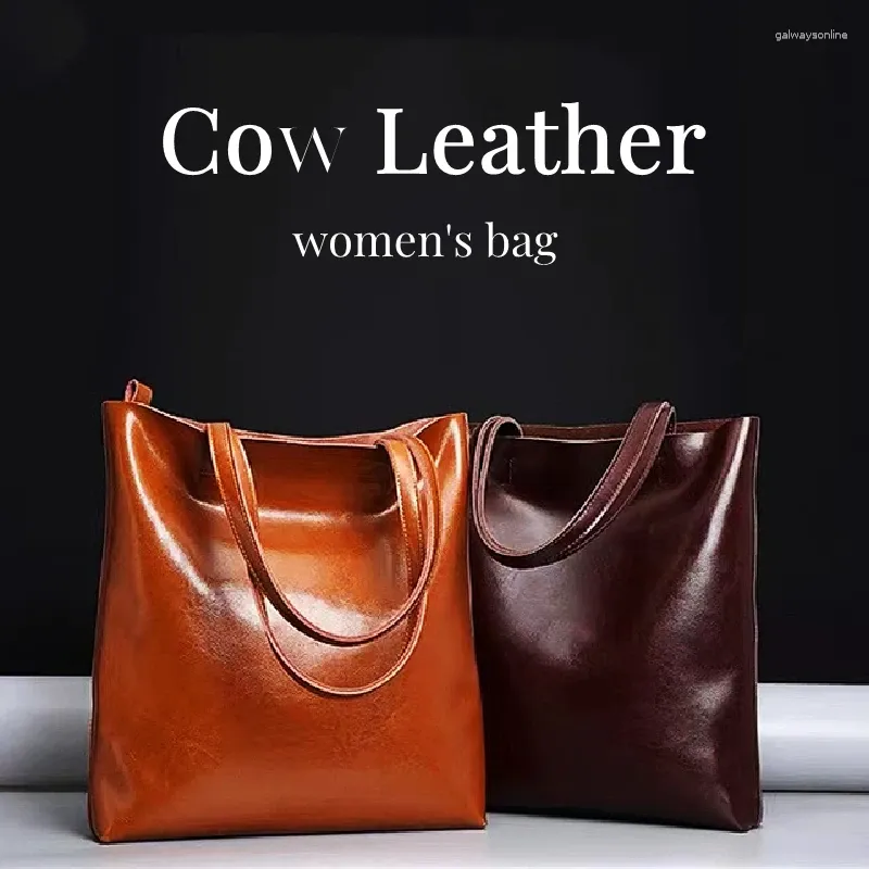 Torby wieczorowe damskie, skórzane torebki torba Vintage Kobieta duża damska torba Wysoka jakość 2024 biurowa ramię dłoni dla kobiet