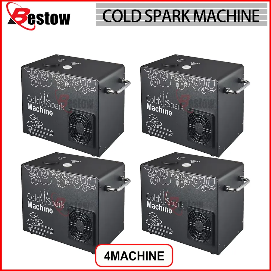 Cold Sparks Machine 650W Machine à feu d'artifice à froid DMX Remote Control Ti Powder Sparking Machine pour le mariage DJ Disco Party Stage EF