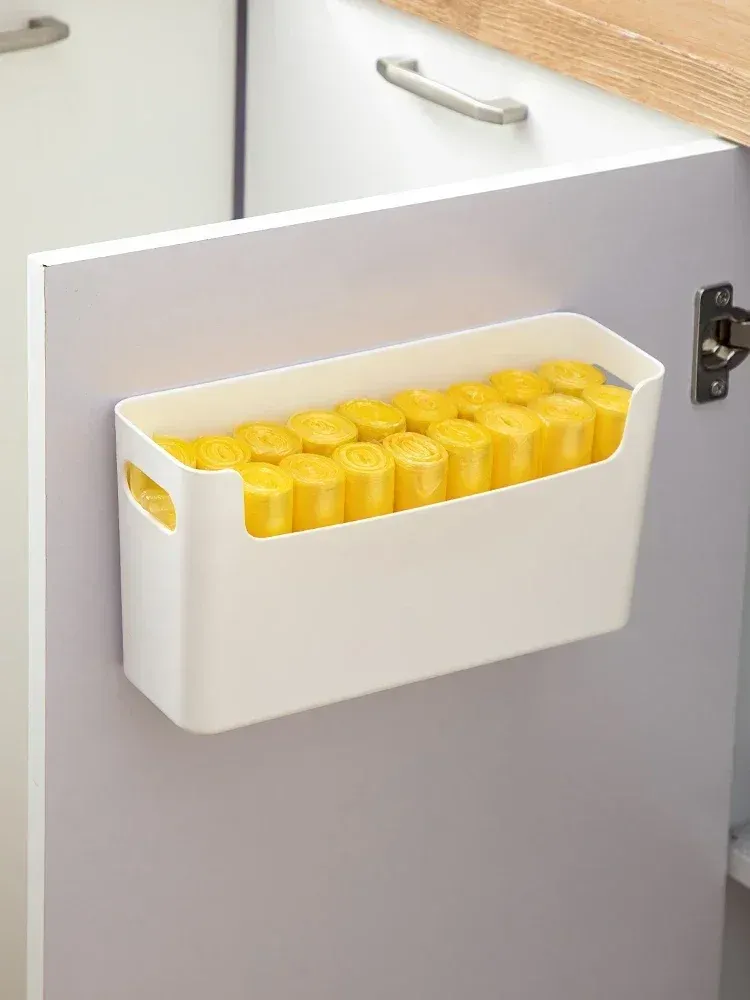 Vacane Clear Door Organizer - No Drill Adhesive Storage Bin For Cabinet, Fridge & Wall - View #12
