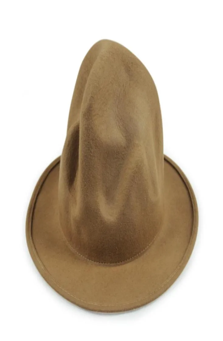 Модные реквизиты Men039s черная шерстяная трубка федора, шляпа, горная шляпа Фаррелл Уильямс 1881888