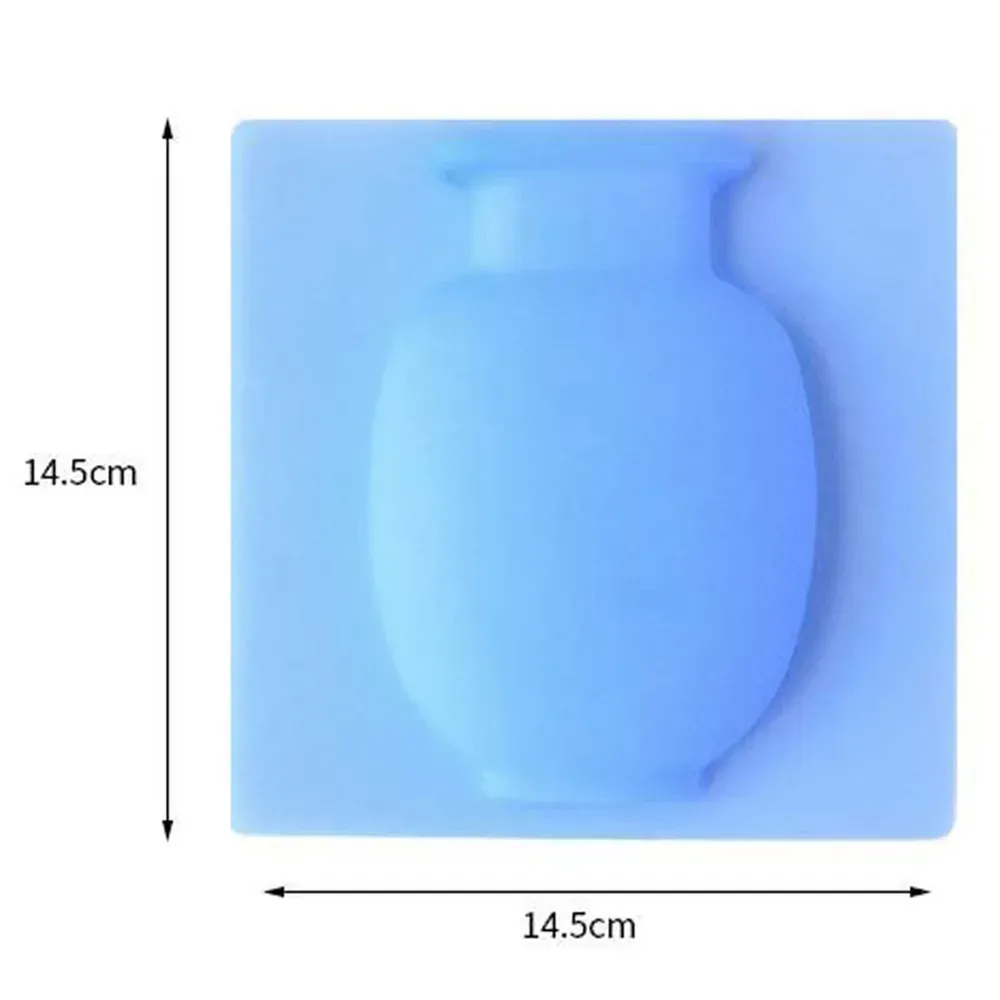 Botella de flora colgante de la pared Silicone Vase contenedor de contenedor mágico en macetas de vidrio macetas de silicona contenedor pegajoso decoración del hogar