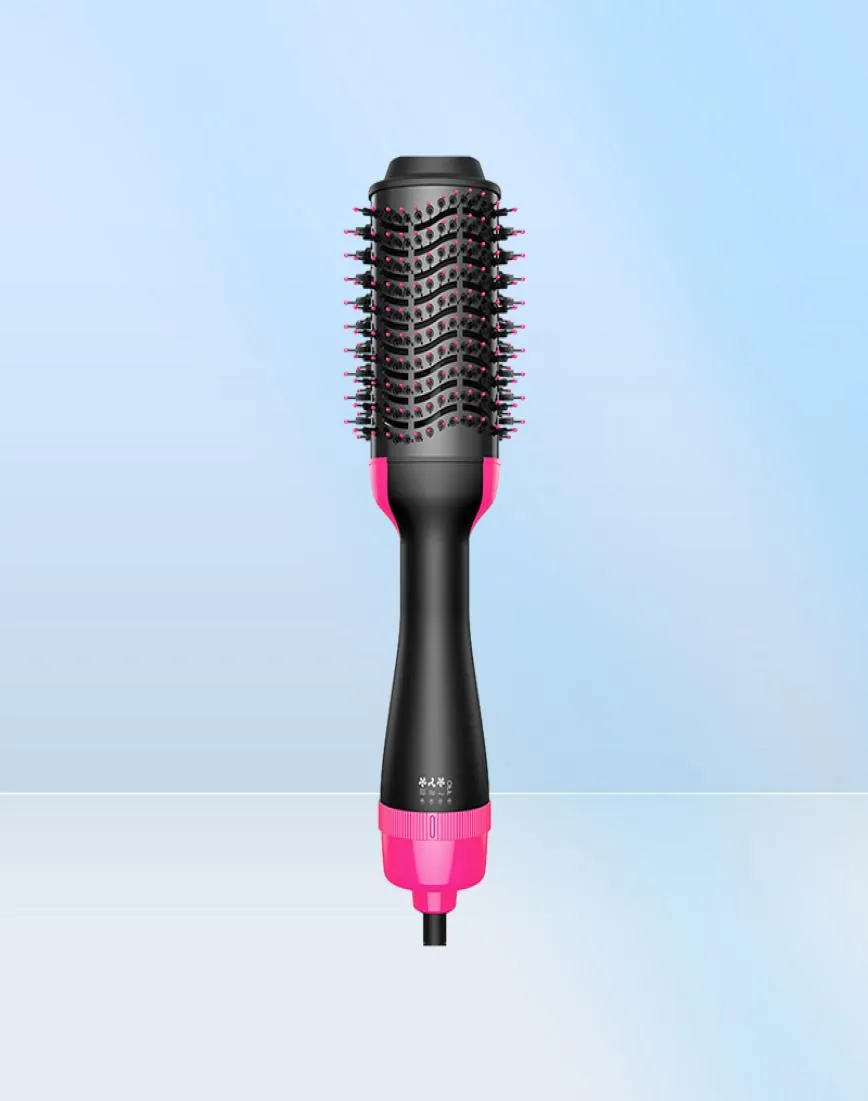 Curling Irons 1000W Sèche-cheveux Sèche-cheveux Styler Brosse à air et volumizer Lisqueur Curler Poby Rouleau One Step Electric Ion Blow 2209295350888