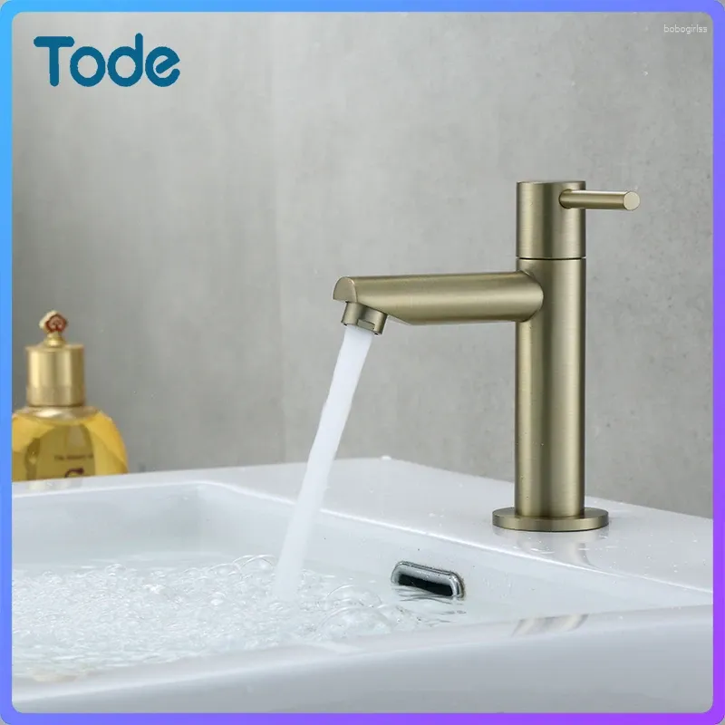 Bathroom Sink Faucets Widespread Faucet Golden Black Cold Mixer Sinks Washing Brass Wholesale White