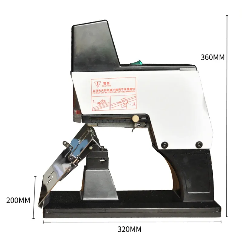 Stapler ST1000T Electric Flat Linding Saddle Stapler Paper Livre document de liaison Machine Enseignement et recherche Recherche de liaison de la papeterie