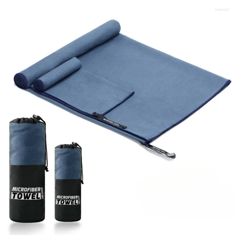 Cobertores 1 PC Esportes Microfibra Rápida Toalha de bolso seco portátil Ultralight absorvente para piscina de piscina de ginástica Yoga Beach Planket