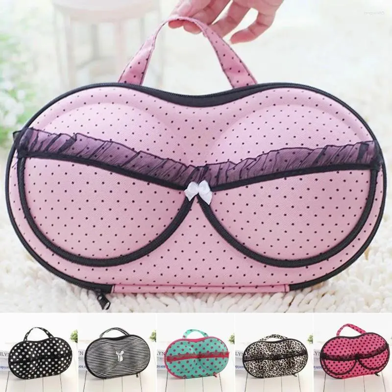 Sacs de rangement Eva Bra Box Travel Sac portable mignon sous-vêtements couvert