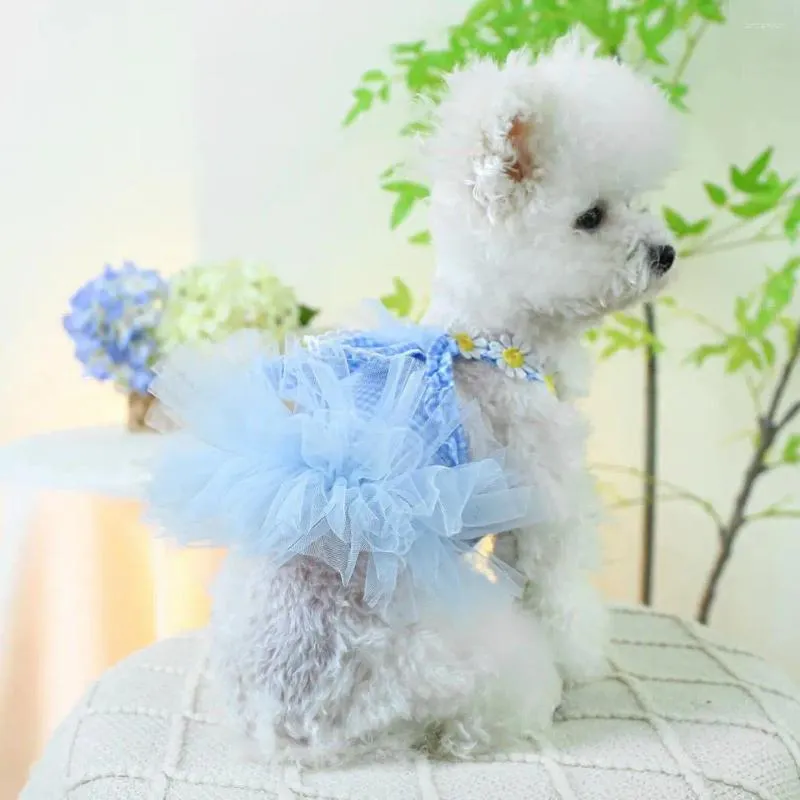 Sukienki z odzieży dla psa Kwiat koronki wielowarstwowa wielowarstwowa sukienka szczenię