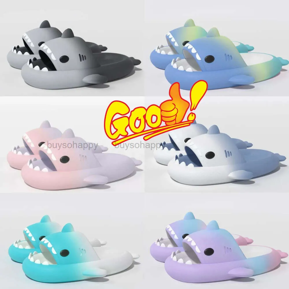 High quality Sandal Summer Shark Slippers Shark Slides Thick Soled Shoes sandals indoor Flip Flops GAI eur 36-45