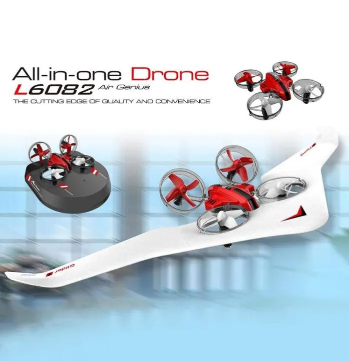 3 inç 1 RC mini quadcopter planör hovercraft tekne modu sabit kanat çocuk oyuncak hediye uzaktan kumanda drone rc uçak oyuncakları 4809692