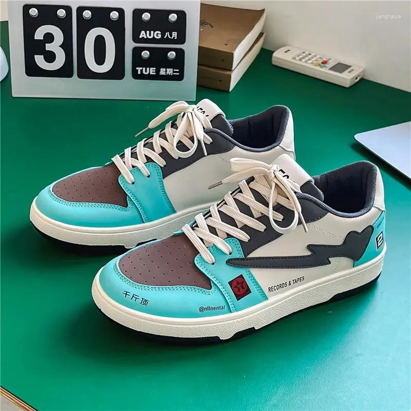 Casual schoenen Leather Pu Men Fashion Spring herfst topkwaliteit buitenschoenen veter sneakers ins zapatos de hombre