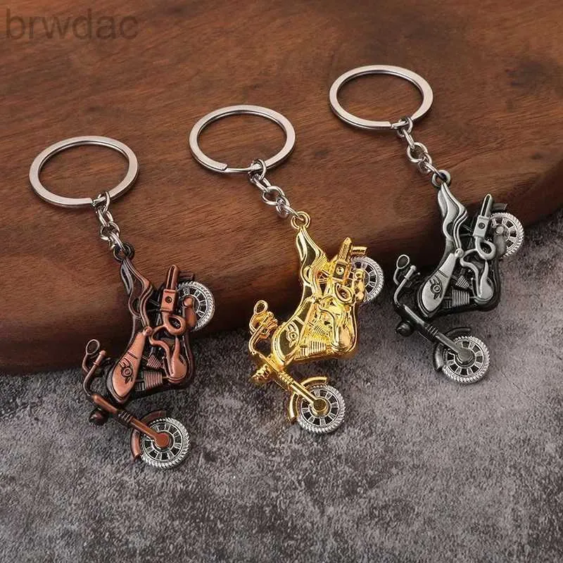 Key Rings Cartoon Cool Motorcycle Toy Keychain Creative Motorcycle Car Bag Pendant Small Gift for Men and Women keyrings 240412