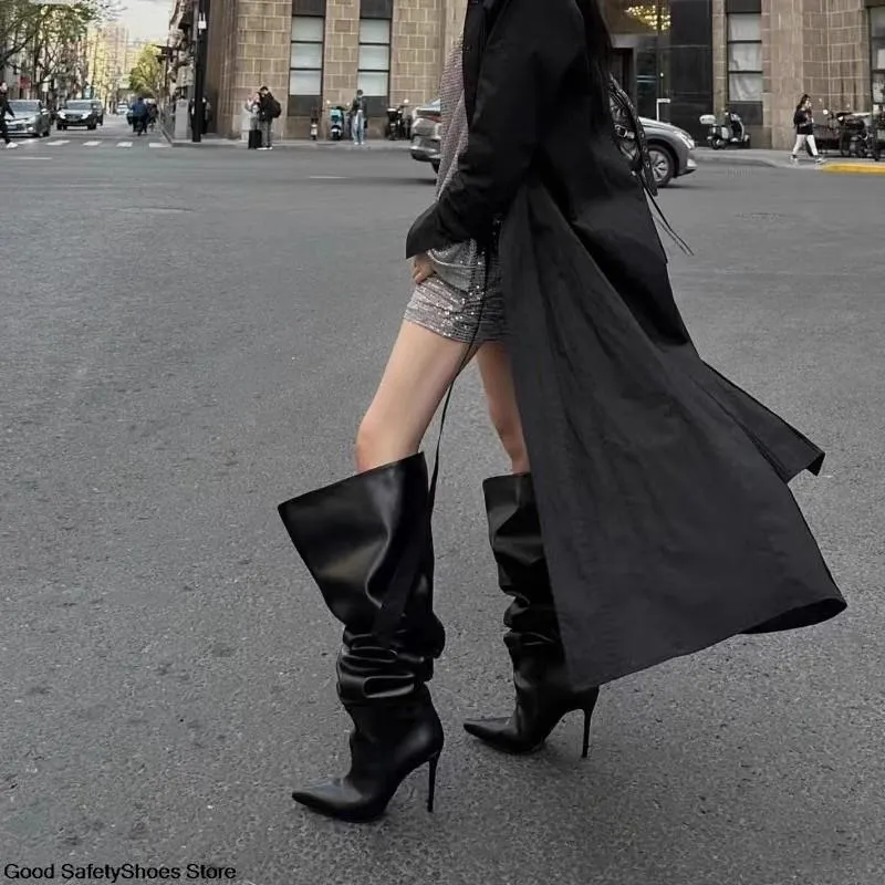Over-the-Knee High Heel Boots: Autumn Goth Punk Style Shop Now
