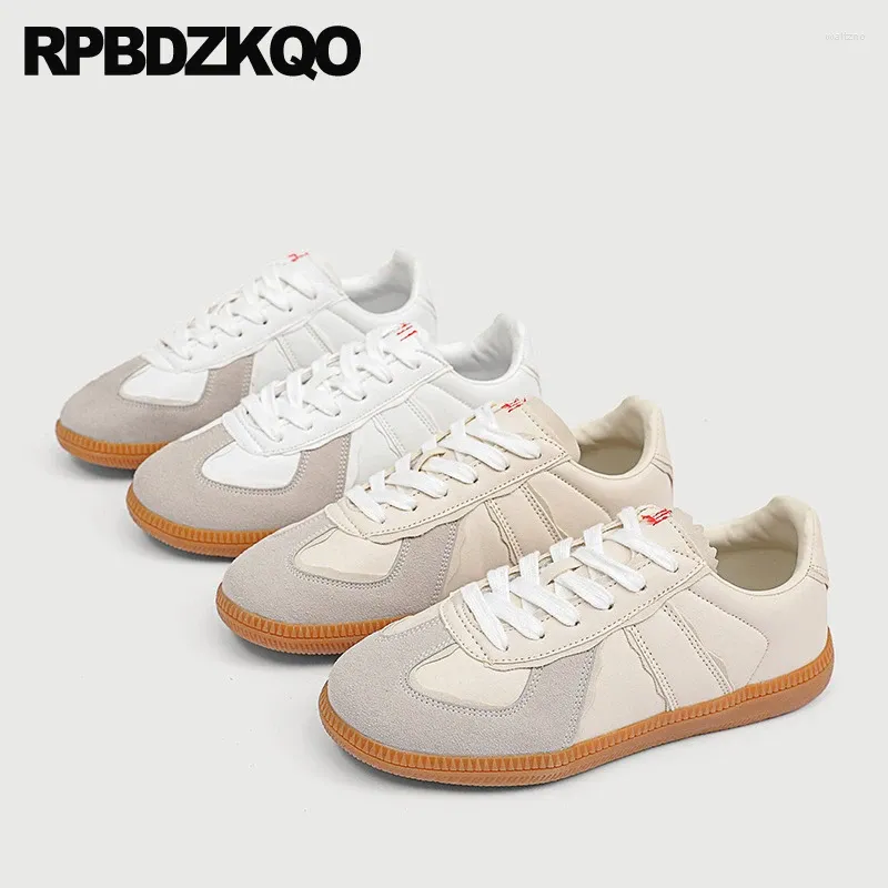 Casual schoenen suède flats designer sneakers dames sport lichtgewicht Chinese trainers niet-lederen dames rond teen veter omhoog