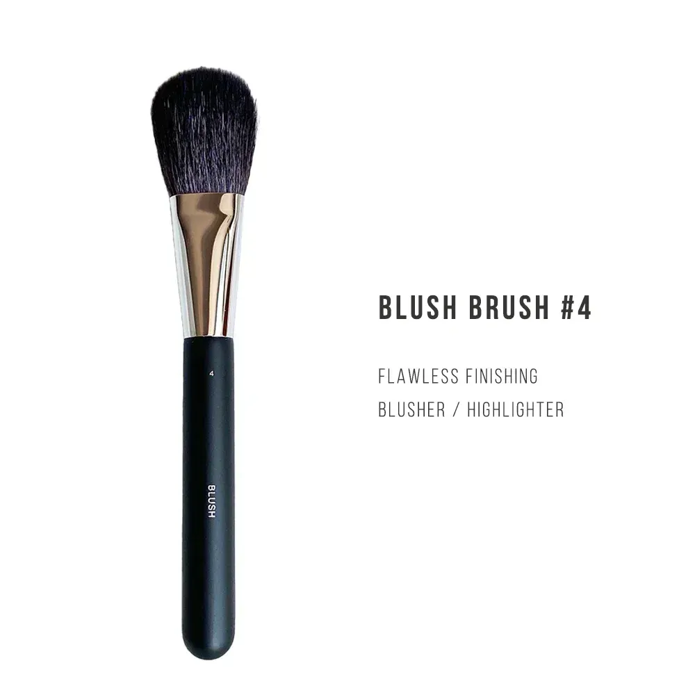 키트 메이크업 브러시 Pinceau Blush Brush #4 천연 염소 강모 라운드 볼 가루 블러셔 하이라이트 화장품 브러시