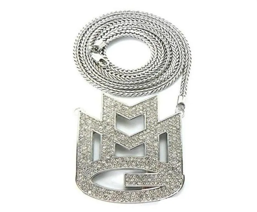 CARA new ICED out MAYBACH MUSIC GROUP MMG Pendant 36 Franco chain maxi necklace hip hop necklace EMEN039S chokers neckla257K39936449