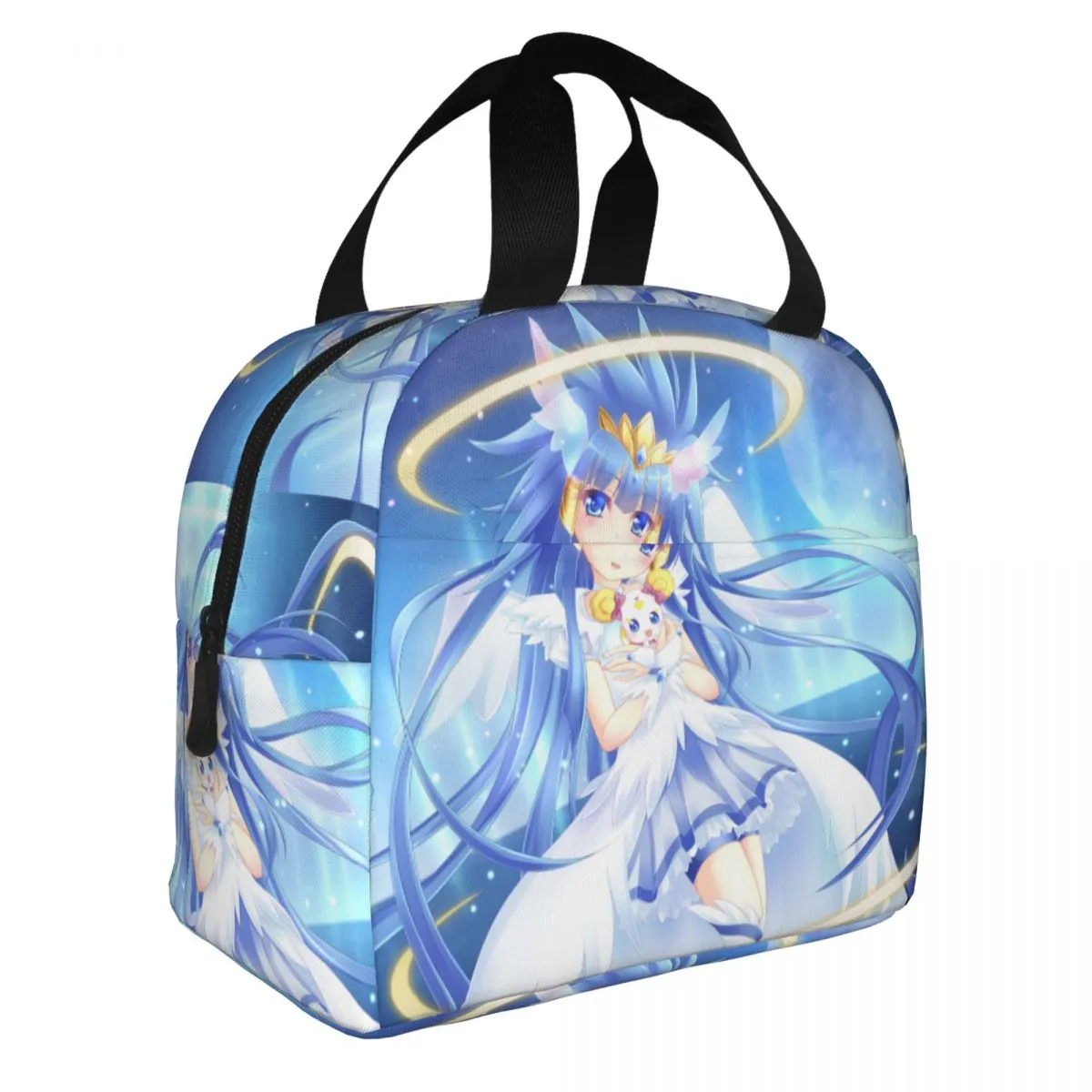 Smile Precure Anime Insulated Lunch Bags Glitter Force Yayoi Miyuki Nao Reika Akane Cooler Bag Tote Lunch Box School Outdoor