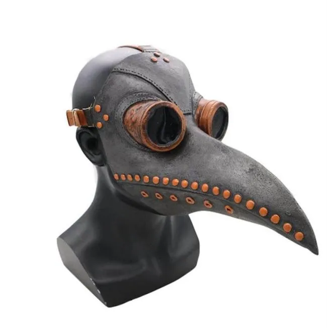 Funny Medieval Leather Plague Doctor Mask Birds Halloween Cosplay Carnaval Costume Props Mascarillas Party Masquerade Masks201L9379622