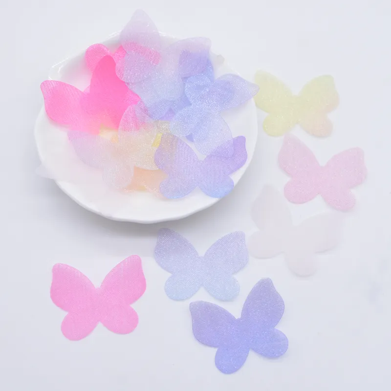 100pcs 32 * 28 mm Butterfly à double mail