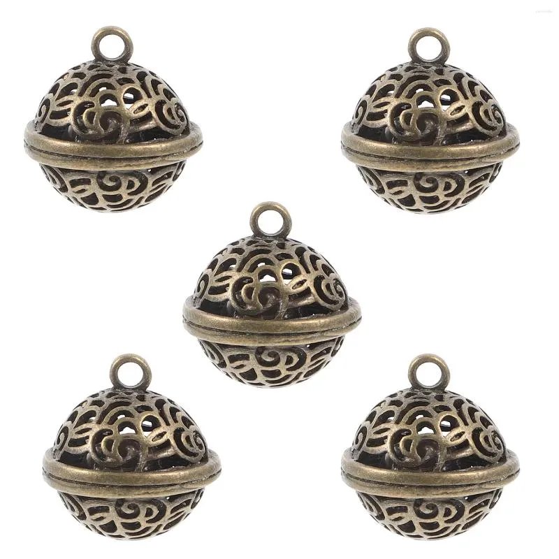 Party Supplies 5Pcs DIY Bells Vintage Crafts Making Jewelry For Pet Christmas Festival Decoration