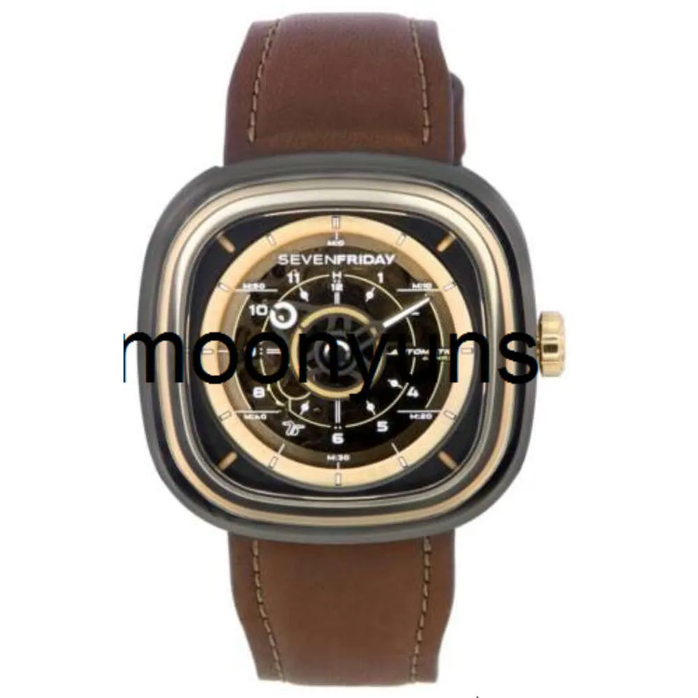 Sevenfriday Watch Designer horloges Sevenfriday T-serie Automatic Power Reserve T2/03 SF-T2-03 Mens Watch Hoge kwaliteit