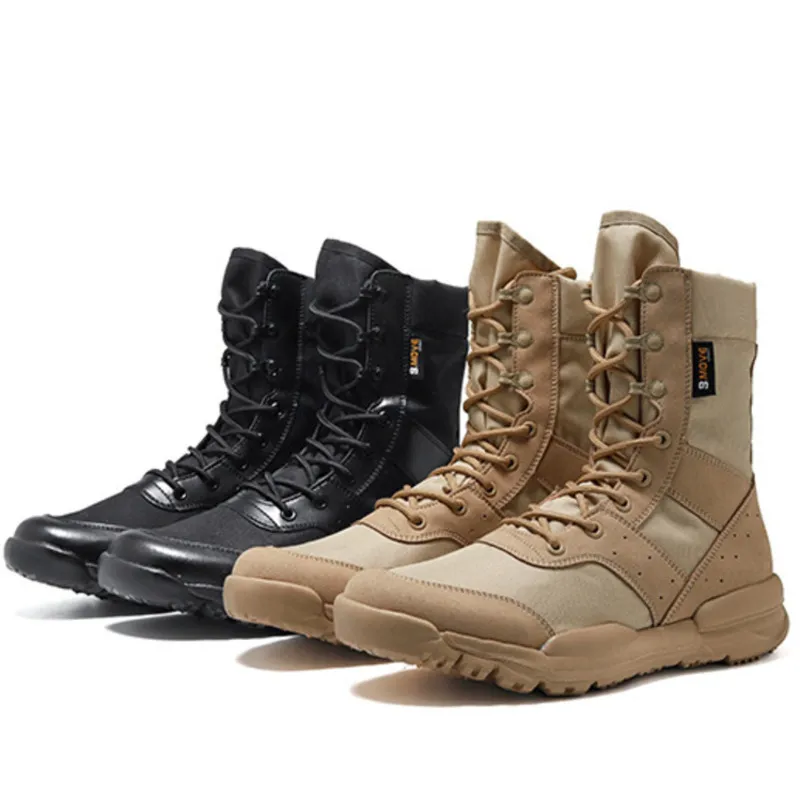 Breathable Men s Work Boots Lightweight Mesh Combat 2024 Boots