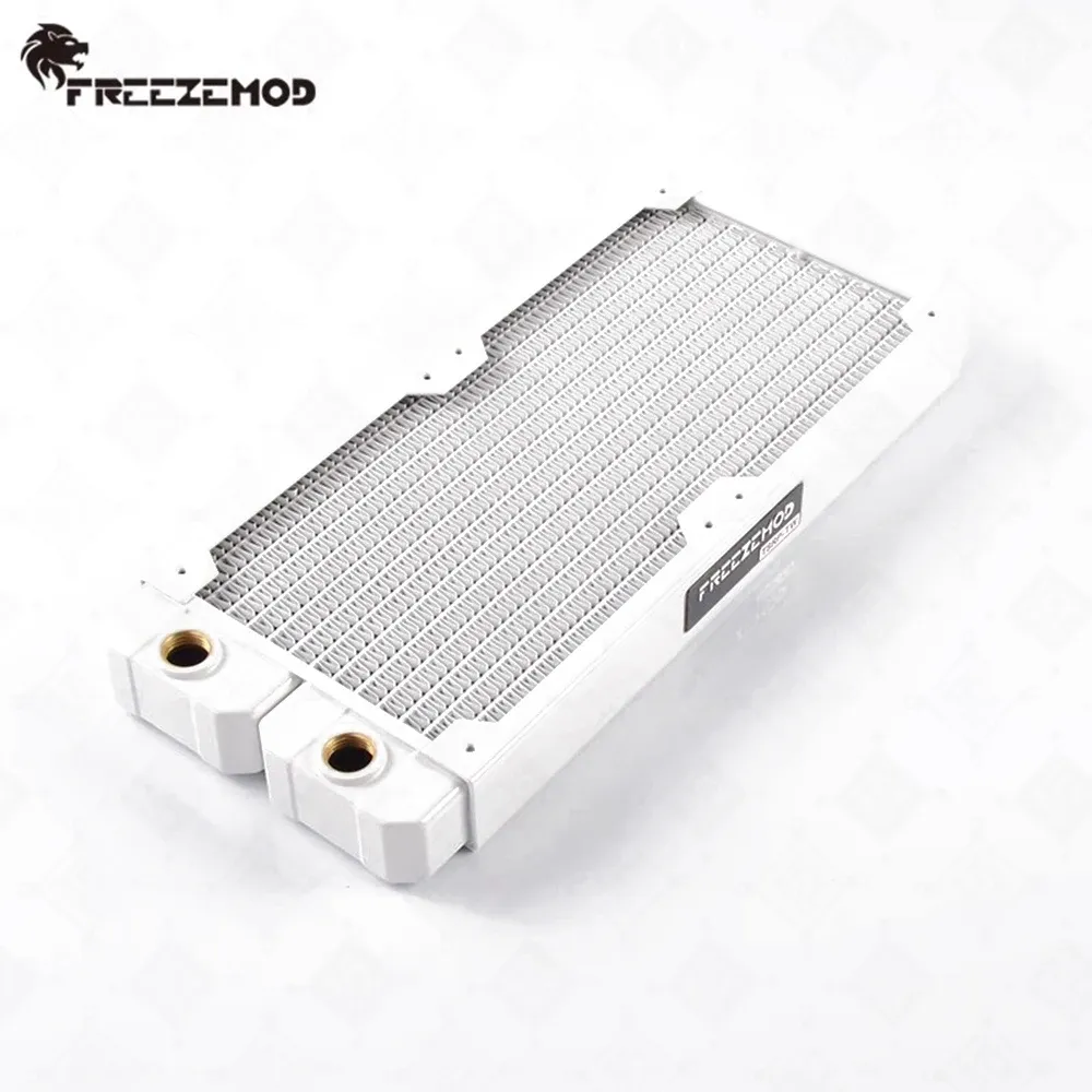 Refroidissement Freezemod 240 mm Radiateur de cuivre blanc PC PC refroidisseur de cuivre liquide refroidissement 12 cm ventilateur tsrptwwhite240