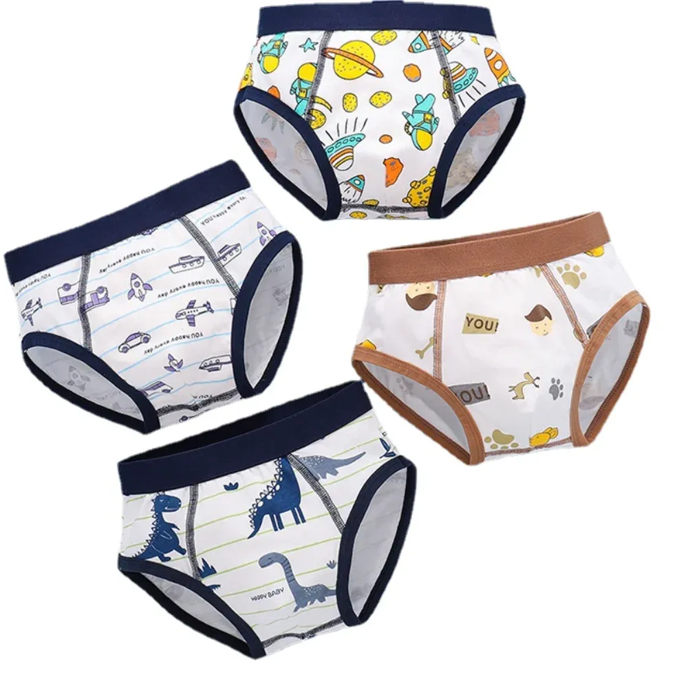 Shorts Boys 4 Pcs/lot Underwear Teenagers Breathable Panties Underpants Triangle for Kids Children's Shorts Baby Panties 2022 New