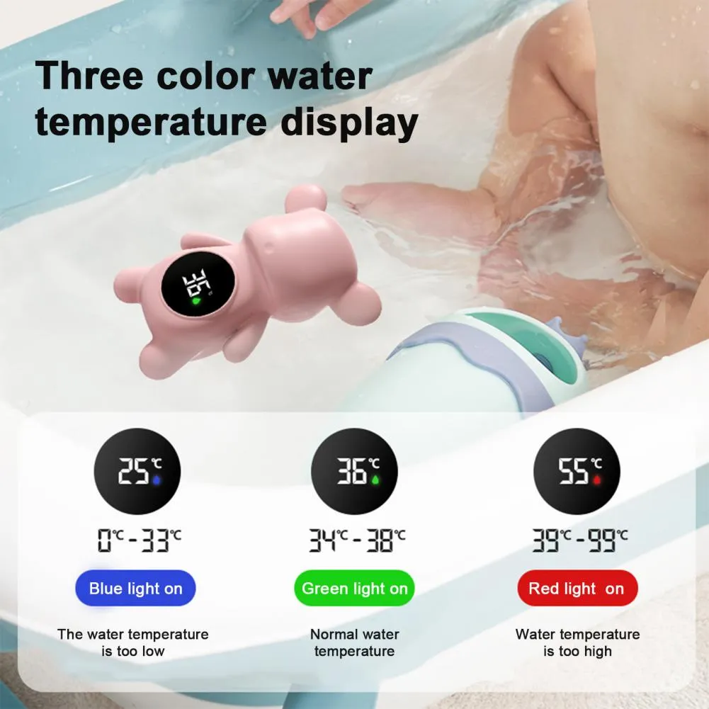 Jolie thermomètre de douche à résistance à la douche à l'épreuve du thermomètre pour la douche à l'épreuve du bain anti-rayures