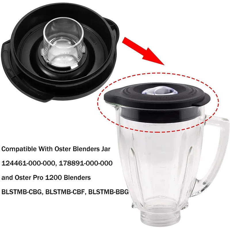 6-Pack Oster Blender Lid Cover Replacement, Spill-Proof Lid Cap