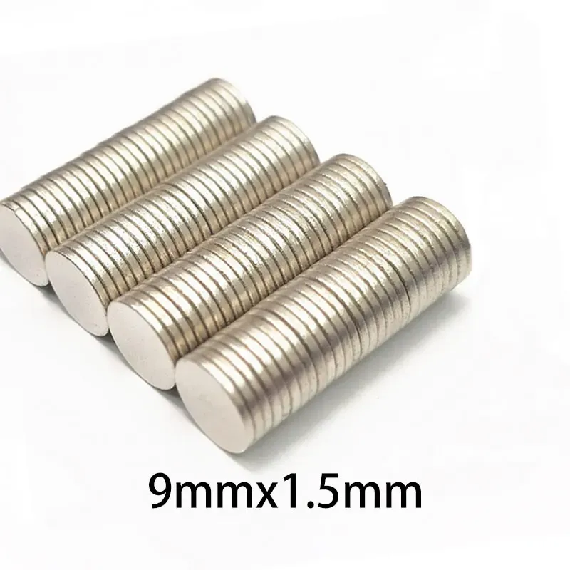 10/10/30 PCS 9x1,5 mm Minotoire fin aimant fort de Néodyme 9 mmx1,5 mm